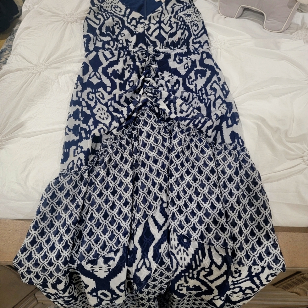 Eva Mendez pulled waist dress